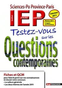 Testez-vous sur les Questions contemporaines
