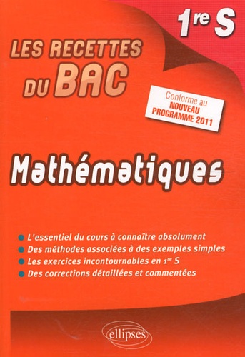 Mathématiques 1re S. Conforme au nouveau programme 2011