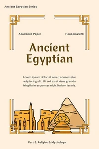 Ancient Egyptian: C. Religion &amp; Mythology