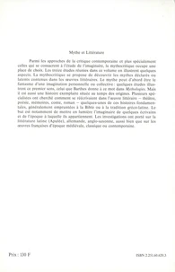 Litérales, mythe et littérature