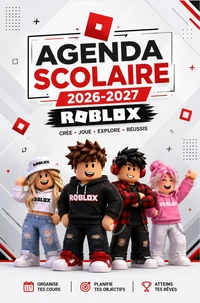 Agenda Scolaire jeux vidéo 2026-2027