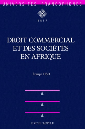  HSD EQUIPE - Droit commercial et des sociétés en Afrique.
