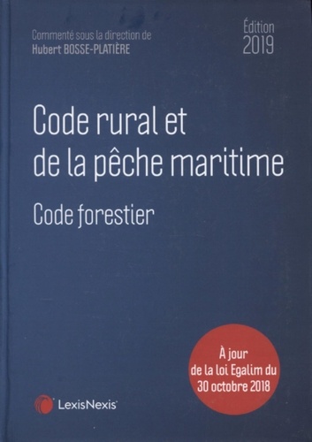 Code rural et de la pêche maritime  Edition 2019