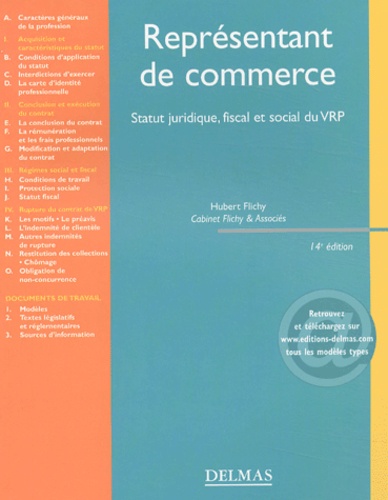 Hubert Flichy - Représentant de commerce - Statut juridique, fiscal et social du VRP.