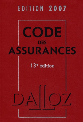 Hubert Groutel - Code des assurances.