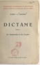 Hubert J. A. Simplisse - Dictame (1) - Les Jargonautes et les Oxydés. La philosophie des Jargonautes produit des chardons et des Oxydés.