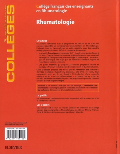 Rhumatologie. Réussir ses ECNi 6e édition - Occasion