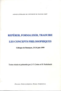 REPERER, FORMALISER, TRADUIRE : LES CONCEPTS PHILOSOPHIQUES