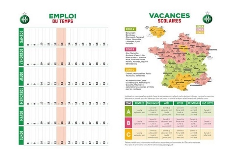 Agenda scolaire AS Saint-Etienne  Edition 2017-2018