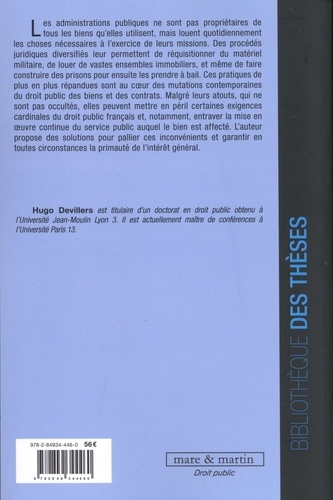 L'utilisation du bien d'autrui par une personne publique. Recherche sur le statut de personne publique locataire