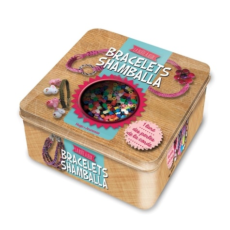 Bracelets shamballas. Boîte à jeux avec 1000 perles, une plaque à picots, du papier sulfurisé et de la corde