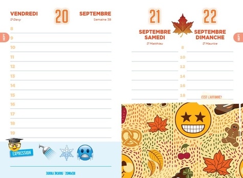 Agenda scolaire Emoji  Edition 2019-2020