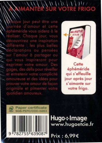 Magnetic Frigo 365 Mots D Amour De Hugo Image Livre Decitre