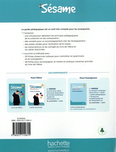 Méthode de français Sésame 2 A1. Guide pédagogique