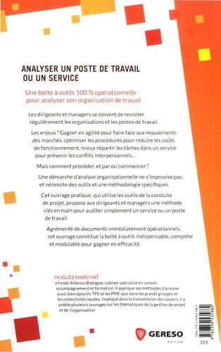 Analyser un poste de travail ou un service 5e édition