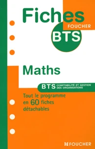 Maths BTS comptabilité et gestion des organisations