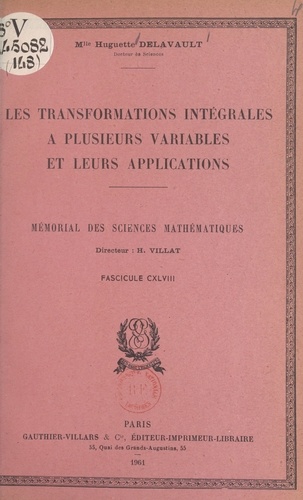 Les transformations intégrales à plusieurs variables et leurs applications