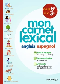 Anglais Espagnol mon carnet lexical de la 6e à la 3e