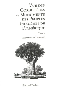 Vue des cordillères et monuments des peuples indigènes de l'Amérique