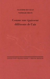 Comme une épaisseur différente de l'air