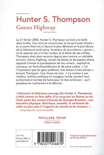 Gonzo Highway. Correspondance de Hunter S. Thompson