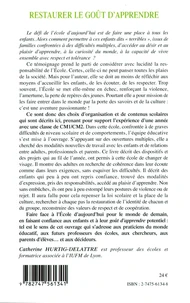 Restaurer le goût d'apprendre