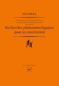 Idées directrices pour une phénoménologie et une philosophie phénoménologique pures