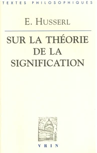 Leçons sur la théorie de la signification