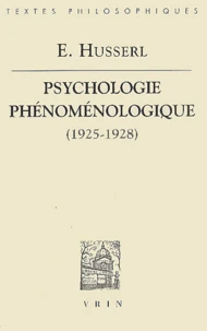 Psychologie phénoménologique (1925-1928)