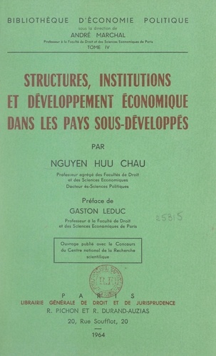 Structures, institutions et développement économique dans les pays sous-développés