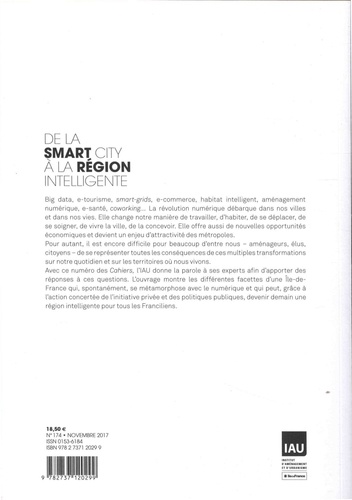 Les Cahiers de l'IAU Ile-de-France N° 174, novembre 2017 De la smart city à la région intelligente