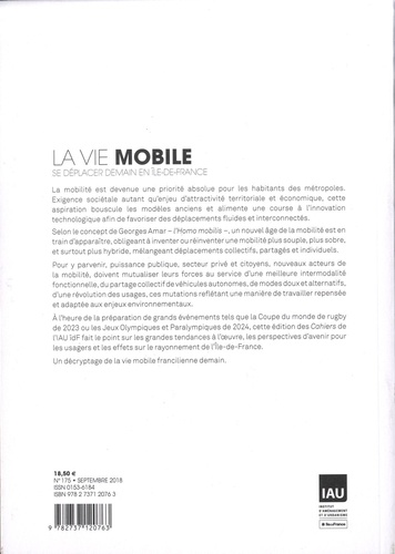 Les Cahiers de l'IAU Ile-de-France N° 175 La vie mobile, cahiers de l'iau