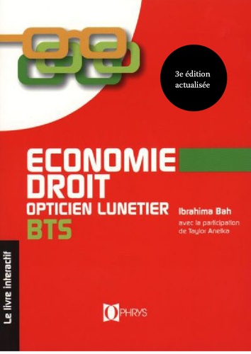 Ibrahima Bah - Economie-droit opticien lunetier BTS.