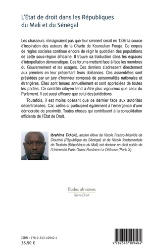 L'état de droit dans les Républiques du Mali et du Sénégal