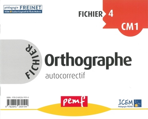 Fichier d'orthographe 4 cycle 3