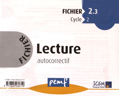 Fichier Lecture autocorrectif Cycle 2. Fichier 2.3