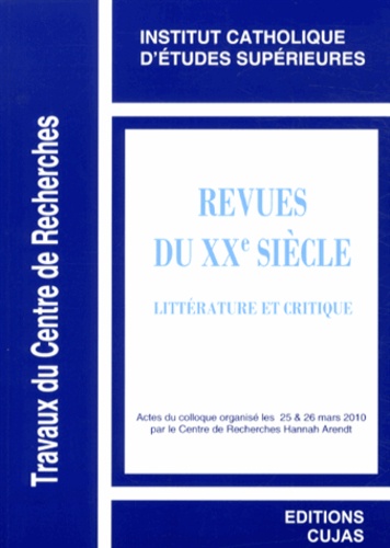  ICES - Revues du XXe siècle - Littérature et critique.