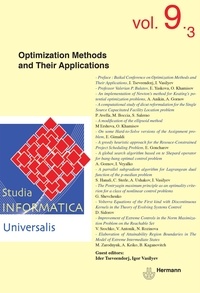 Ivan Lavallée et Ider Tseveendorj - Studia Informatica Universalis n°9.3 - Optimization methods and their applications.