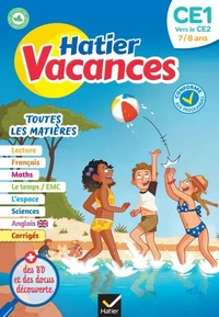 Cahier de vacances 2026 - Hatier vacances - Du CE1 vers le CE2 7/8 ans