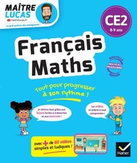 Français et Maths CE2 - Nouveau programme - Cahier de soutien avec des vidéos