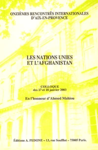 Les Nations Unies et l'Afghanistan