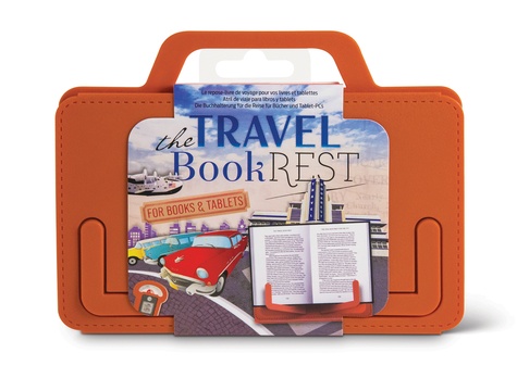 dvf support pour livre travel en plastique 18x14 orange