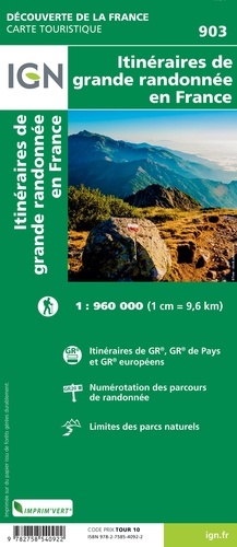 1m903 itinéraires de grande randonnée en France