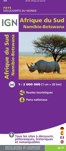 Afrique du Sud, Namibie, Botswana. 1/2 000 000