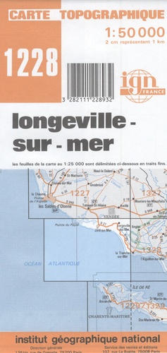  IGN - Longeville-sur-mer - 1/50 000.