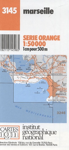  IGN - Marseille - 1/50 000.