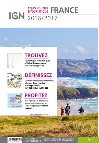 Atlas routier & touristique France  Edition 2016-2017