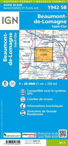 Beaumont-de-Lomagne, St-Clar. 1/25 000