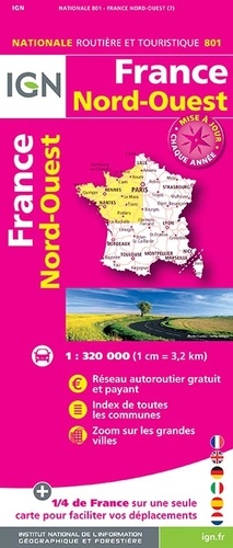 France Nord-Ouest. 1/320 000  Edition 2019