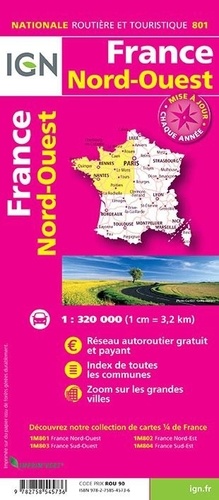 France Nord-Ouest. 1/320 000  Edition 2019